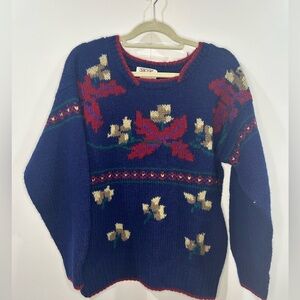 Women's Vintage Skyr 100% Shetland Wool Sweater Size 38